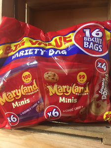 48x Burtons Mini Variety Biscuit Bags (3x 16 Packs)