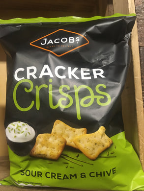 4x Jacobs Cracker Crisps Sour Cream & Chive (4x150g)
