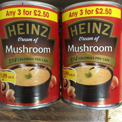 2x Heinz Classic Cream of Mushroom Soups (2x400g)