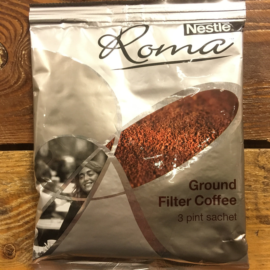 5x Nestle Roma Arabica Ground Filter Coffee 3 Pint Sachets (5 x 60g Sachets)