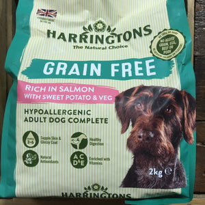 2kg Harringtons Hypoallergenic Grain Free Salmon Dog Food