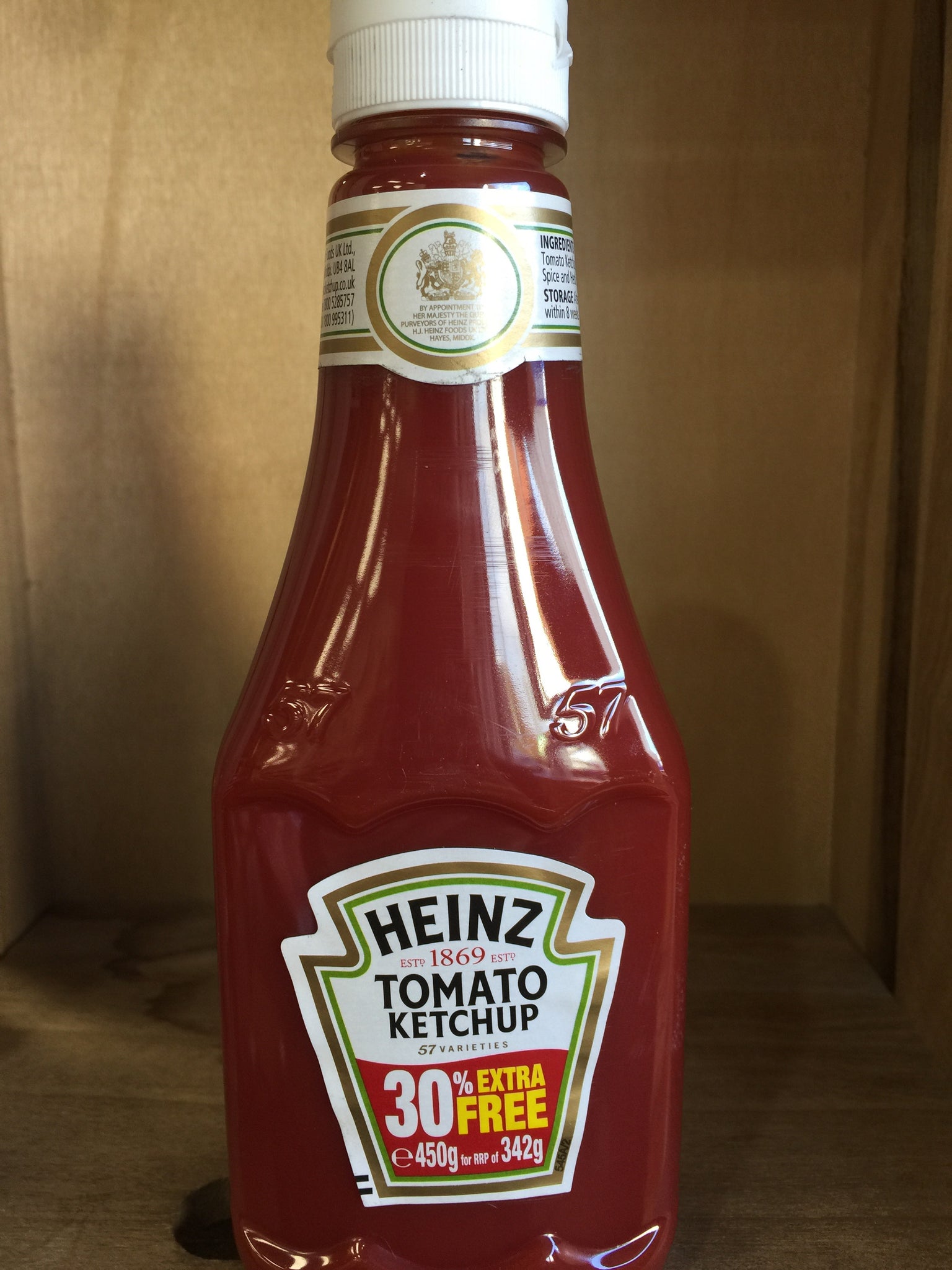Heinz Tomato Ketchup 30% Extra Free 450g & Low Price Foods Ltd