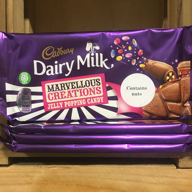 4x Cadbury Dairy Milk Marvellous Creations Jelly Candy Bars (4x180g)