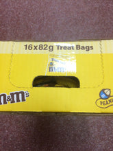M&M's Peanut Box of 16x 82g Treat Bags