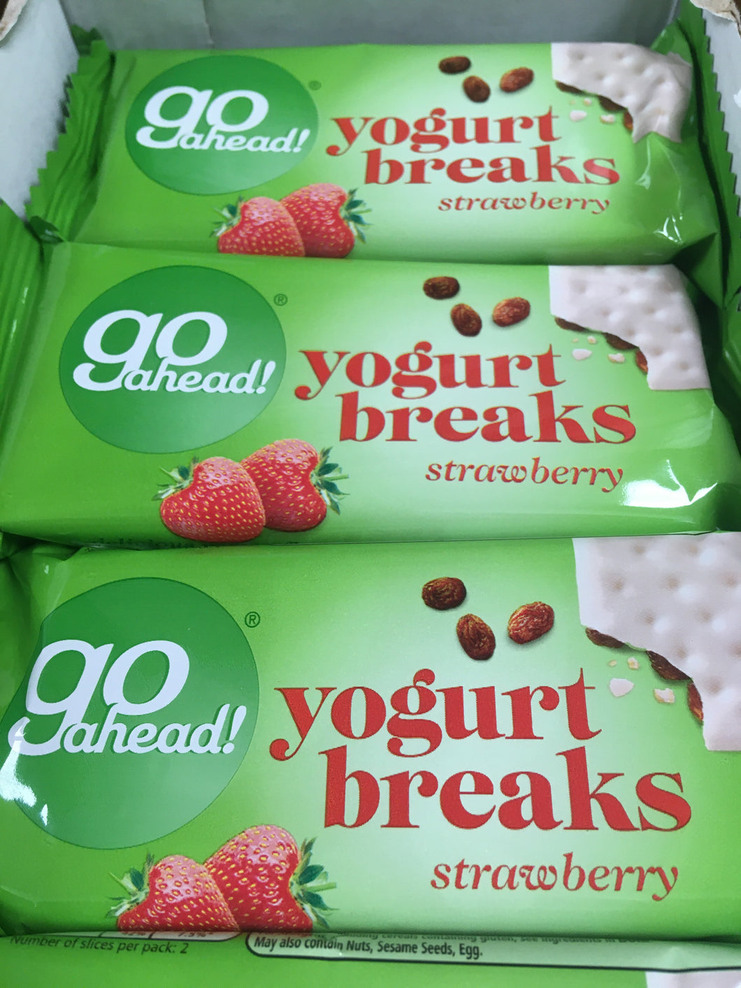 12x Go Ahead Yogurt Breaks Strawberry (12x35g)