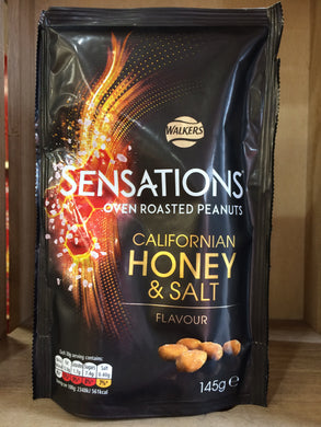 Walkers Sensations Californian Honey & Salt Nuts 145g