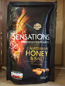 Walkers Sensations Californian Honey & Salt Nuts 145g