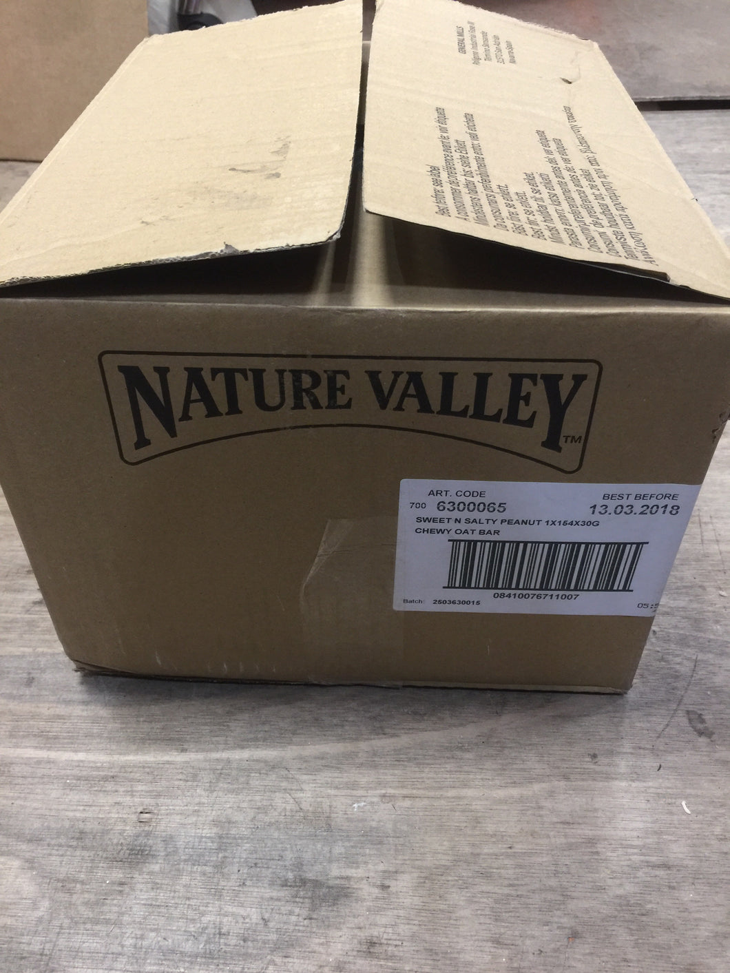 Box of (154) Nature Valley Sweet & Salty Peanut Bar 30g