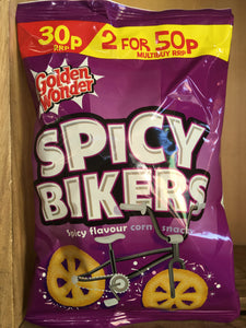 Golden Wonder Spicy Bikers Spicy Flavour Corn Snacks 25g