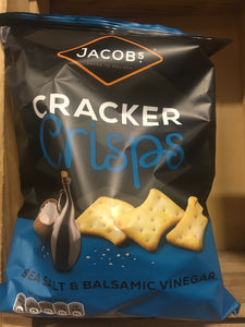 4x Jacobs Cracker Crisps Salt & Vinegar (4x150g)