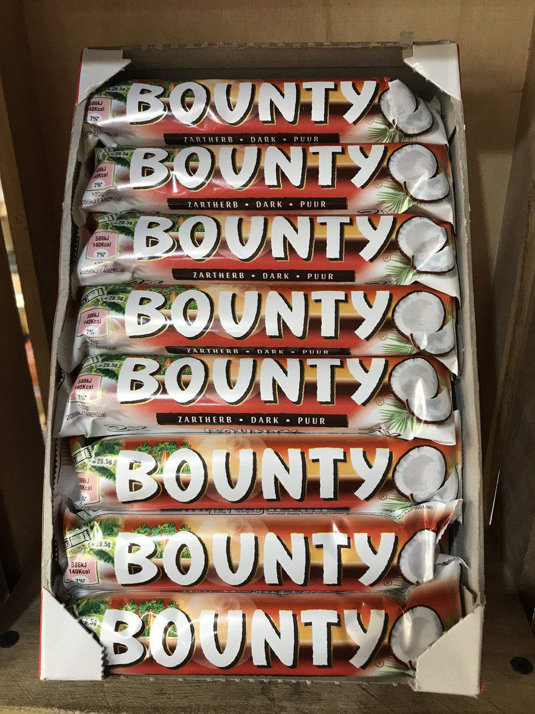 24x Bounty Dark Chocolate Bars (24x57g)