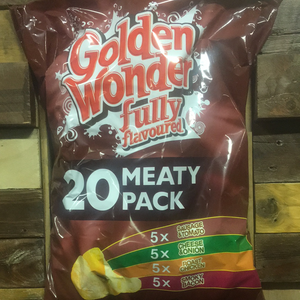 Golden Wonder 20 Pack Meaty Crisps (20x25g)