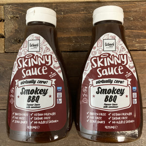 2x Skinny Food Smokey BBQ Virtually Zero Calorie Sauce (2x425ml)