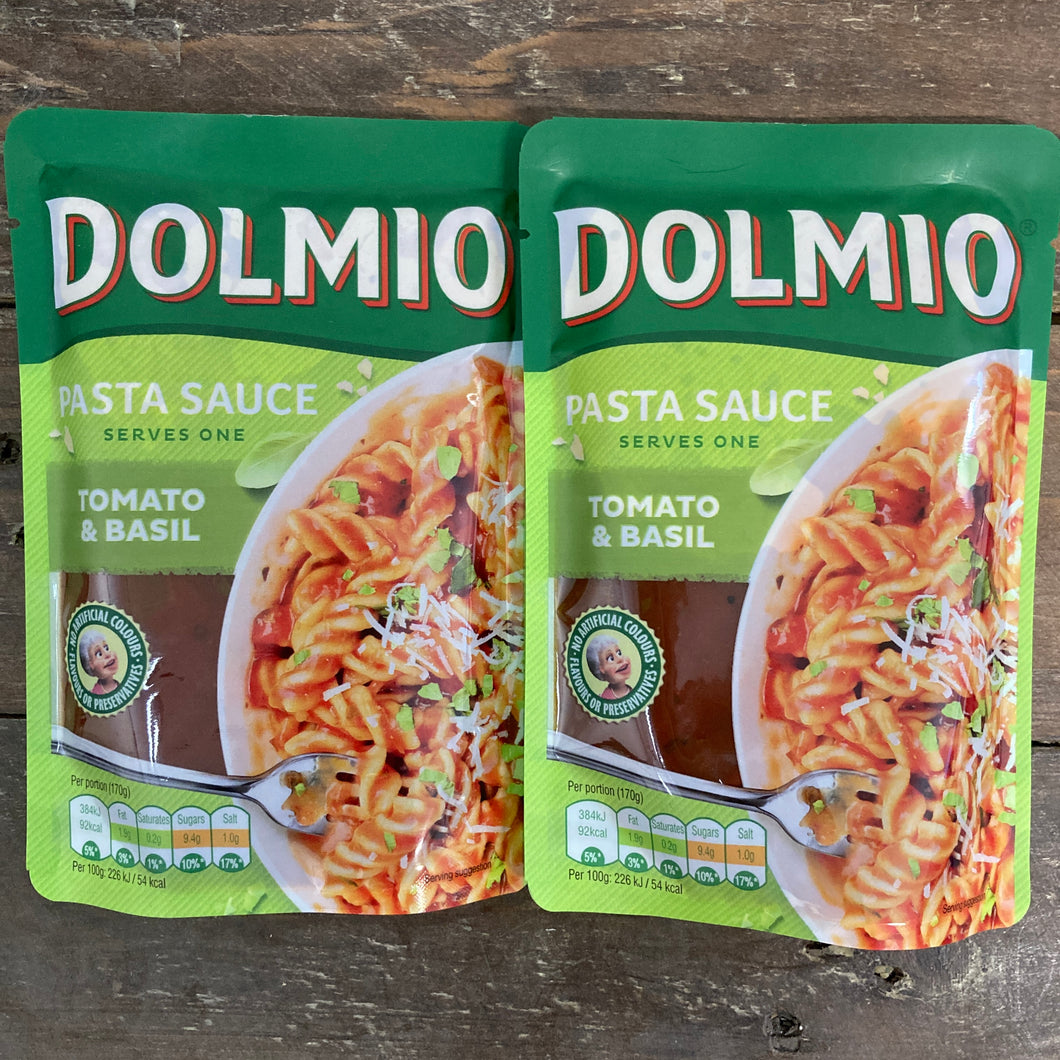 2x Dolmio Tomato Basil Pasta Sauce 2x170g Low Price Foods Ltd