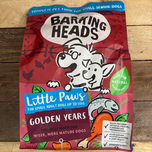 Barking Heads Little Paws Golden Years with Chicken Dry Dog Food 1kg