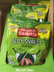 16x Maynards Bassetts Silly Snakes Jellies (16x70g)