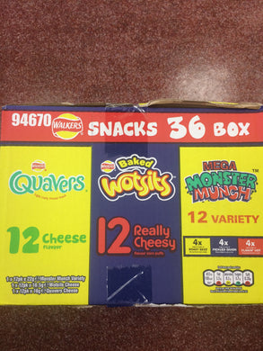 Walkers Snacks 36 bag Variety Box