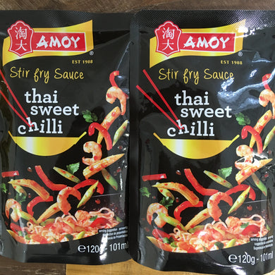 2x Amoy Thai Sweet Chilli Stir Fry Sauces (2x120g)
