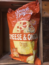 12x Snack Day Cheese & Onion Crisps Bags (2 Packs of 6x25g)