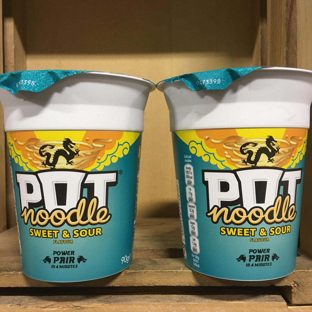 2x Pot Noodle Sweet & Sour Pots (2x90g)