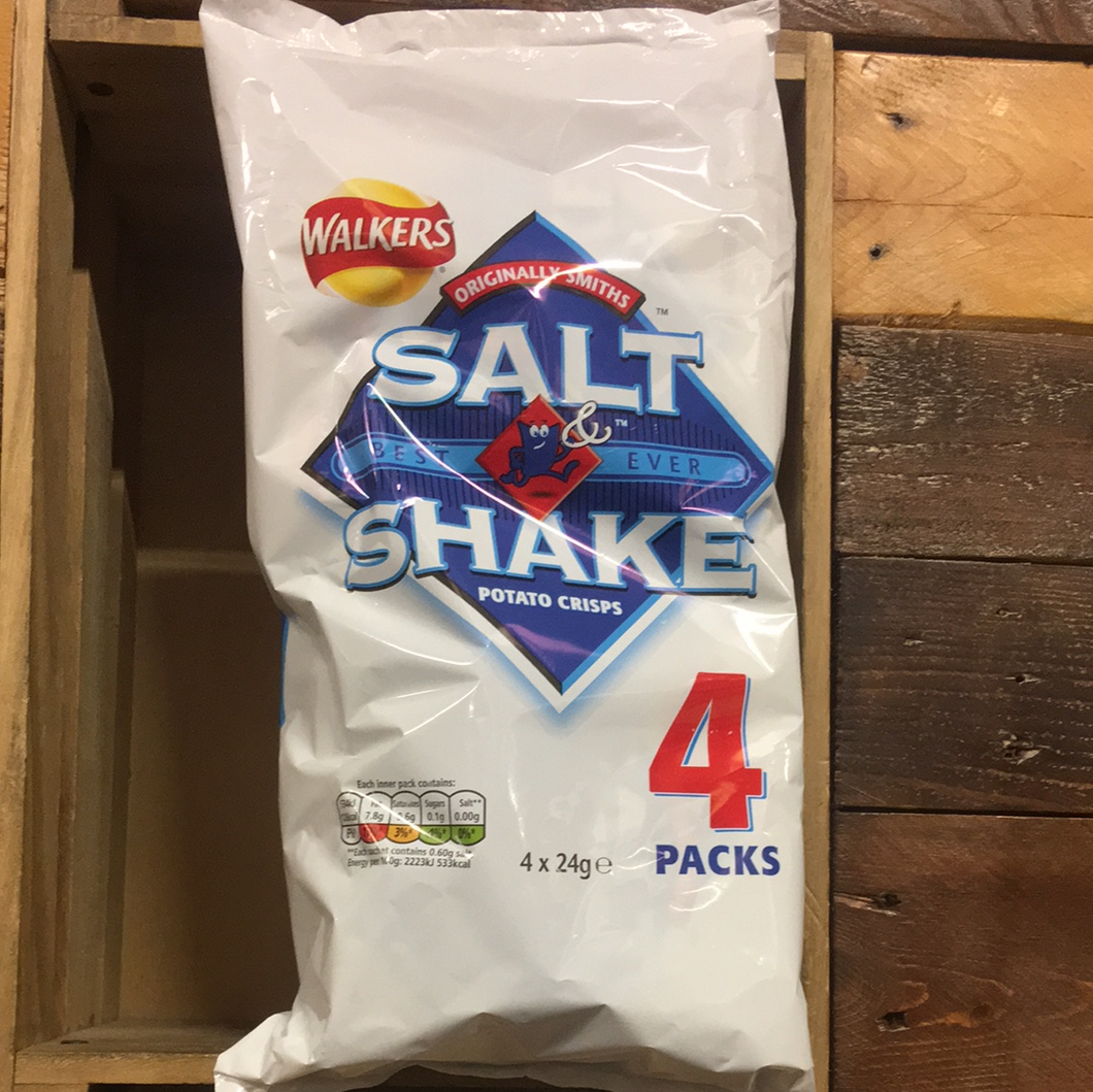 Walkers Smiths Salt & Shake Crisps 4 Pack (4x24g)