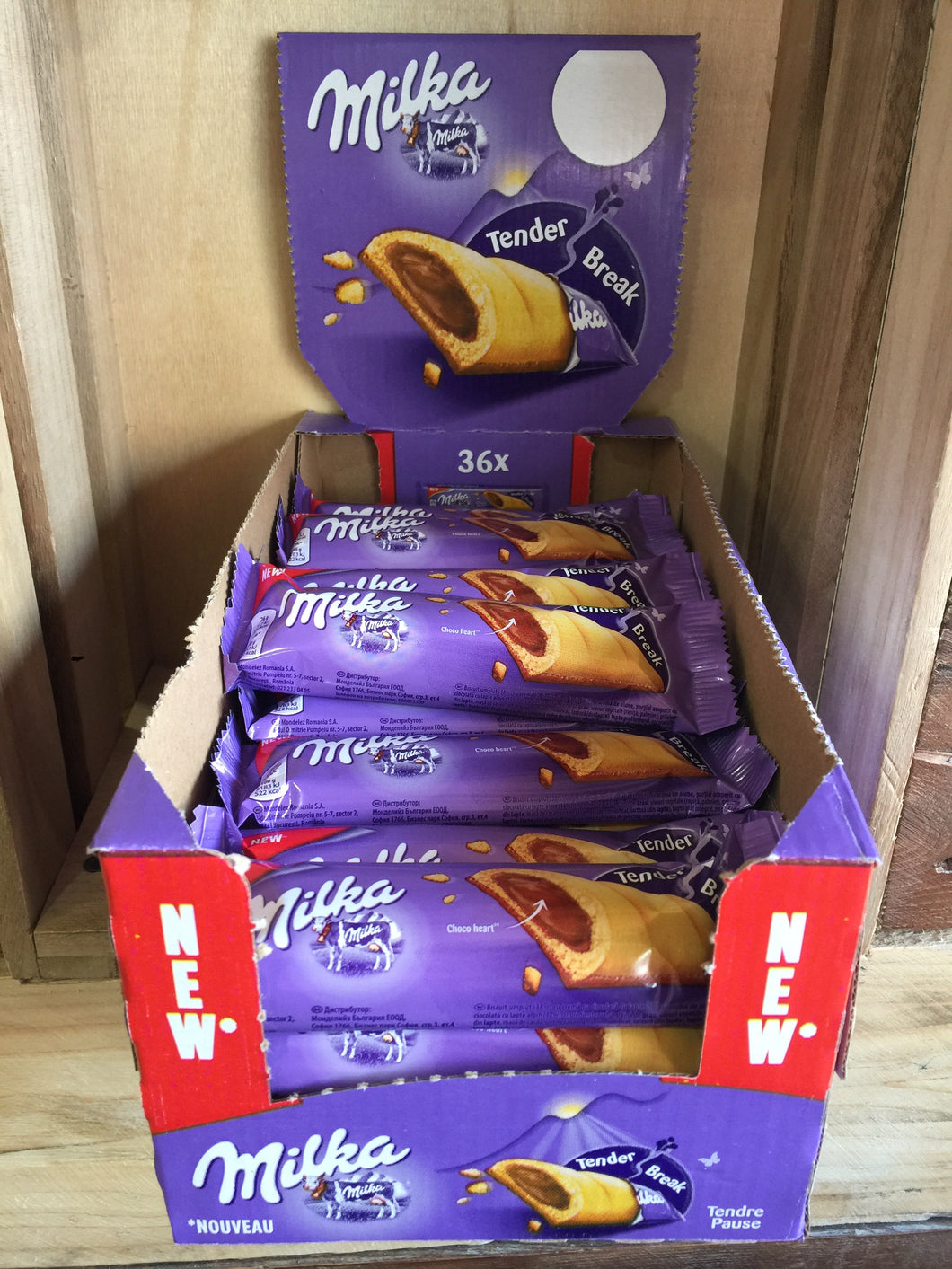 36x Milka Tender Break Bar 26g