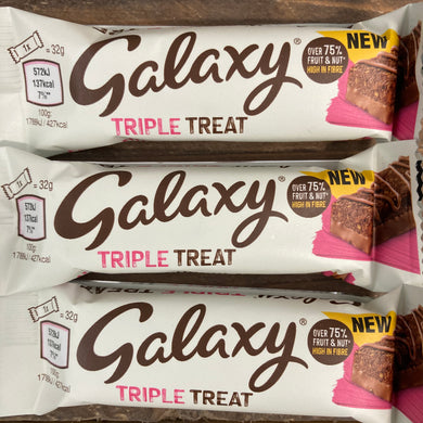 Galaxy Triple Treat Fruit Nut & Chocolate Bars