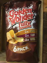 24x Golden Wonder Fully Flavoured Meaty Crisps (4x6 Packs x25g)