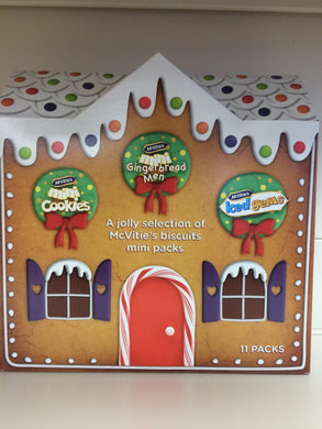 McVities Mini Gingerbread Men, Iced Gems & Cookies 11 Biscuits Pack