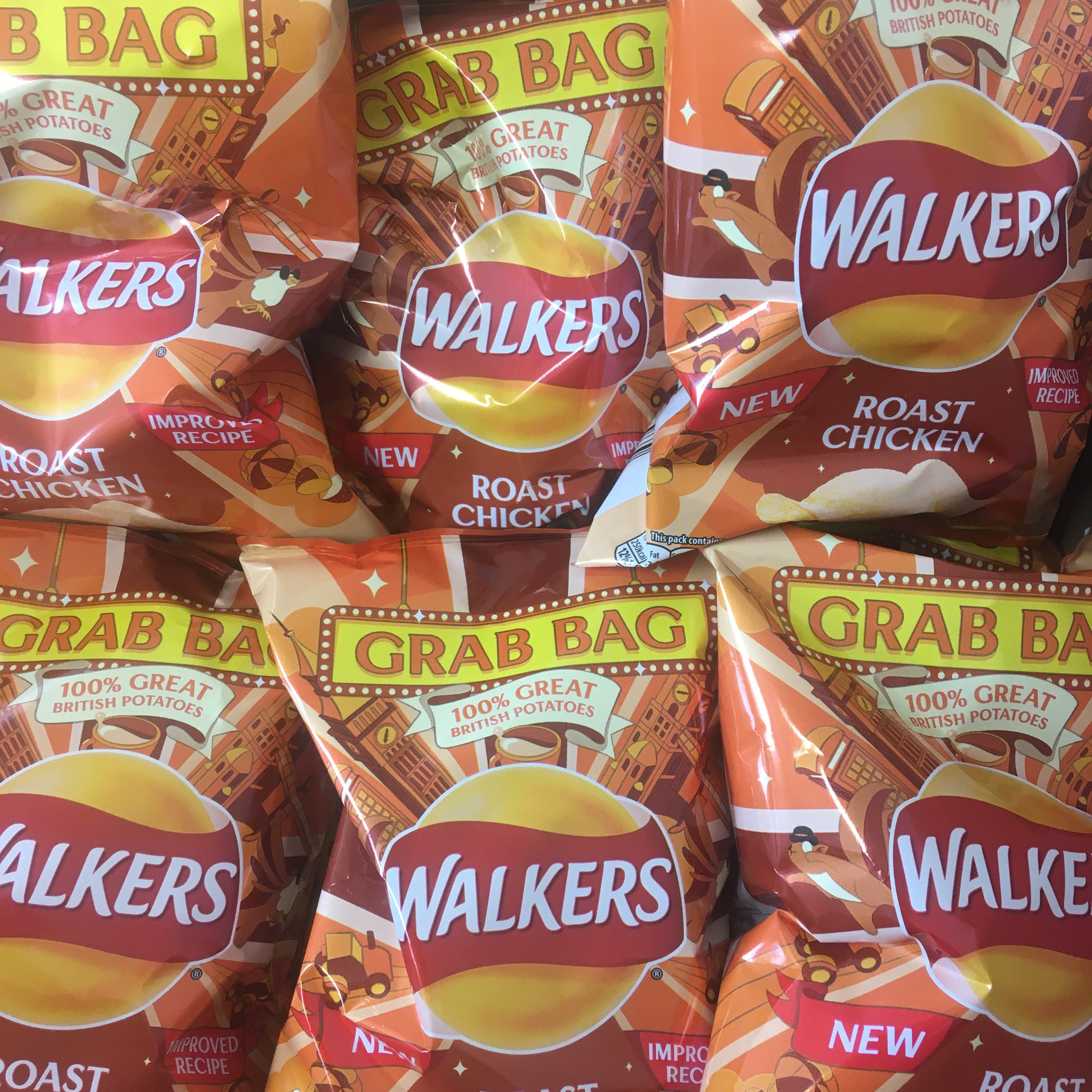 Walkers crisps grab on sale bag