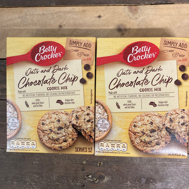 Betty Crocker Oats and Dark Chocolate Chip Cookie Mixes 250g