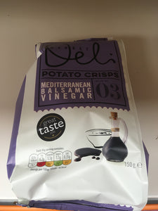 9x Market Deli Mediterranean Balsamic Vinegar Crisps Share Bags (9x150g)