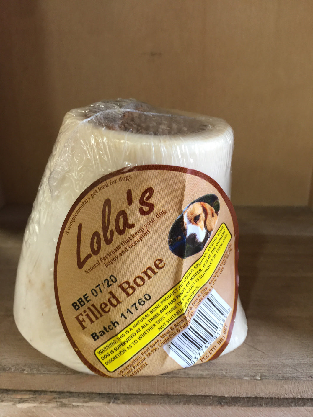 Lola's Filled Bone Treat for Dogs