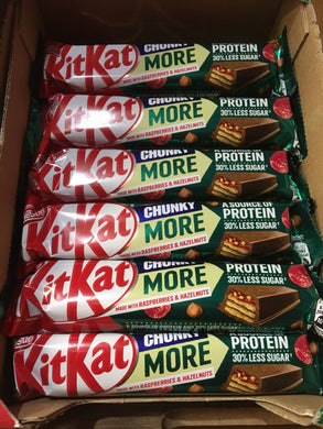 12x KitKat Chunky More Raspberry & Hazelnut Bars (12x42g)