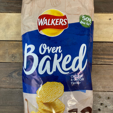 12x Walkers Oven Baked Cheese & Onion Crisps (12x25g)