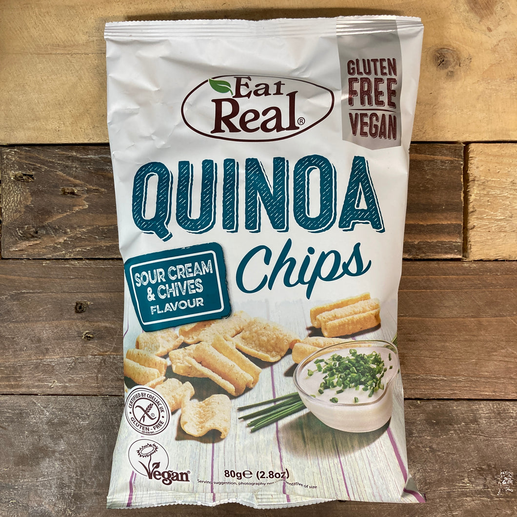 Eat Real Sour Cream & Chive Quinoa Chips 80g
