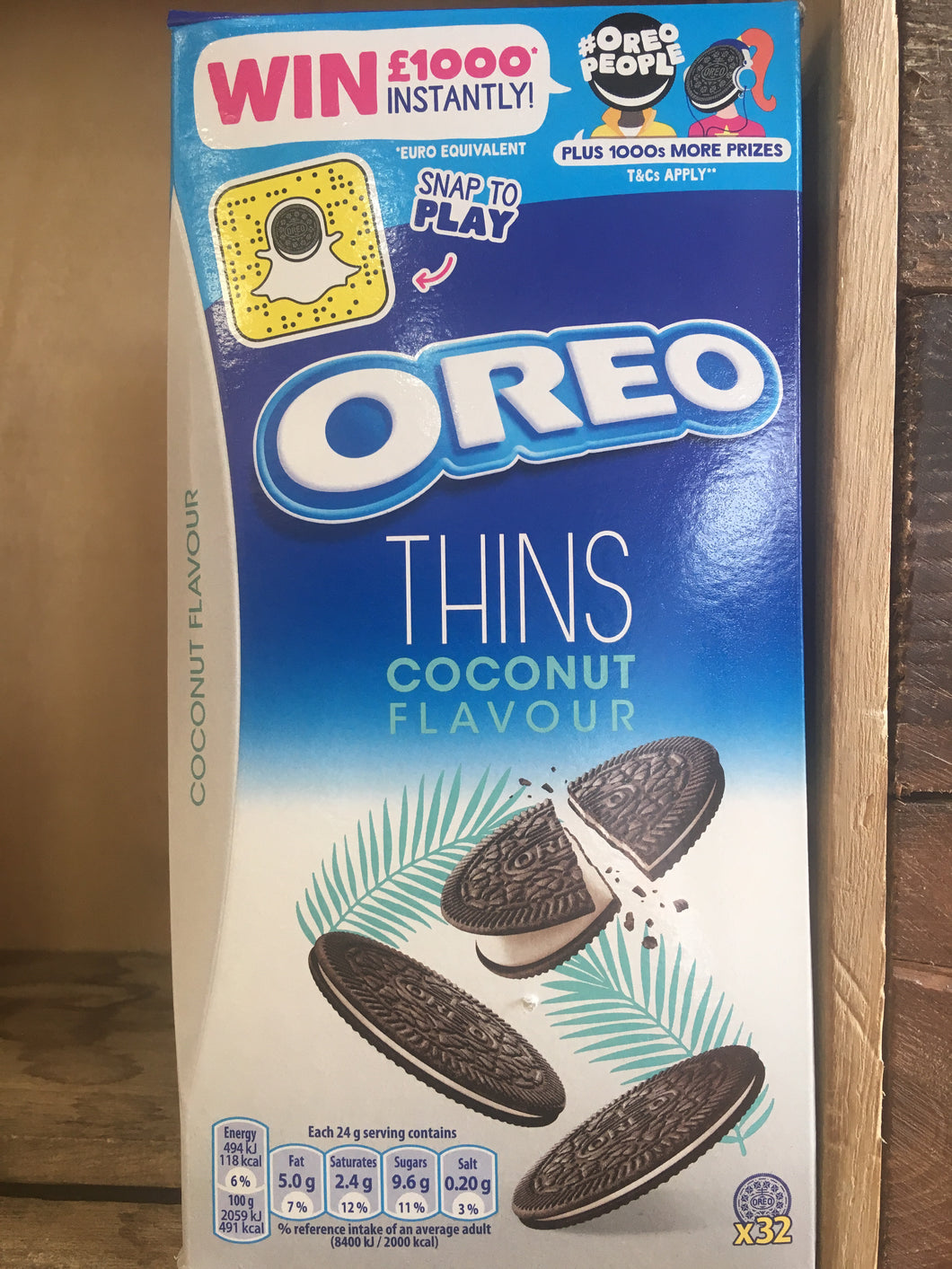 Oreo Thins Coconut 192g