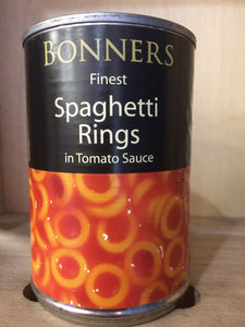 2x Bonners Finest Spaghetti Rings in Tomato Sauce (2x395g)