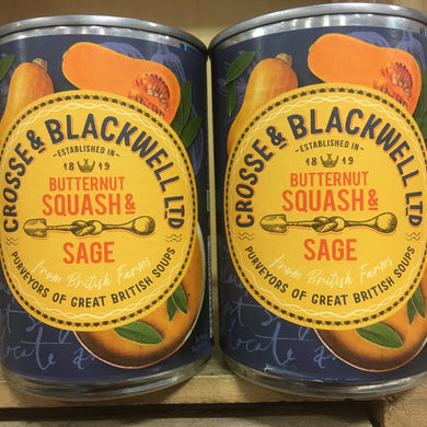 2x Crosse & Blackwell Butternut Squash & Sage Soups (2x400g)