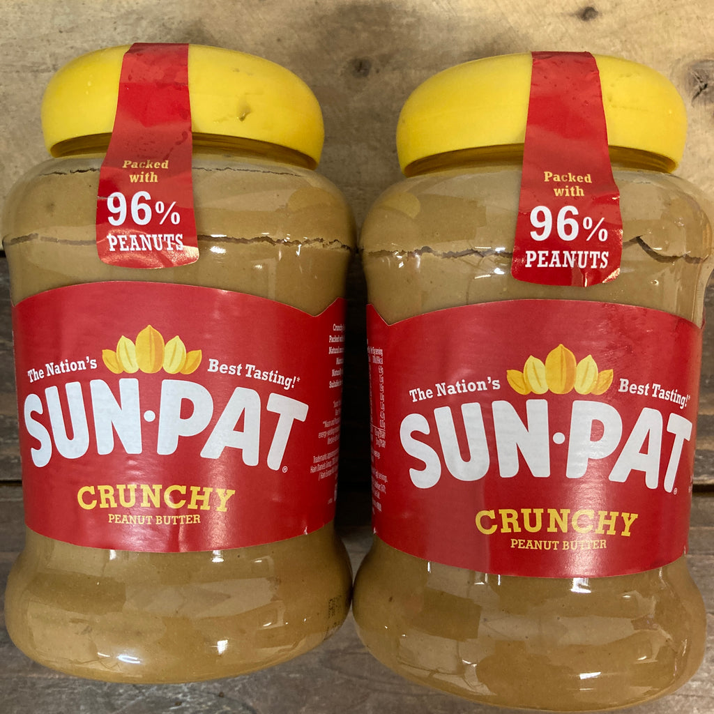 2x sun pat crunchy peanut butter jars 2x570g low price foods ltd