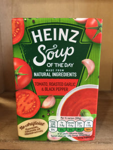 Heinz Soup of The Day Tomato, Roasted Garlic & Black Pepper 400g