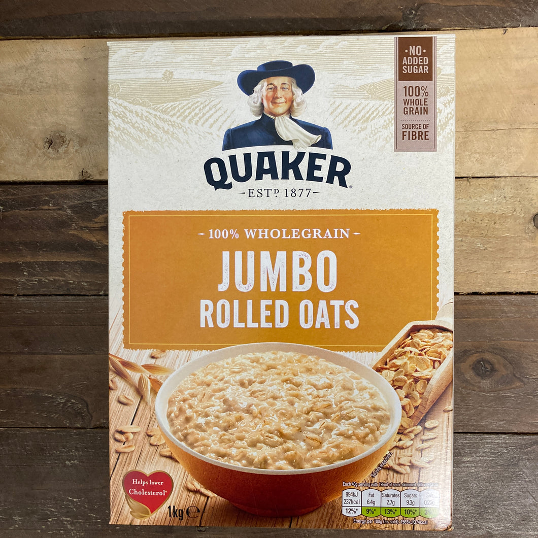 Quaker Jumbo Rolled Porridge Oats 1Kg