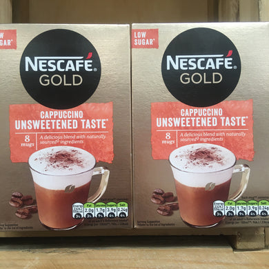 Nescafe Gold Cappuccino Unsweetened Coffee Sachets