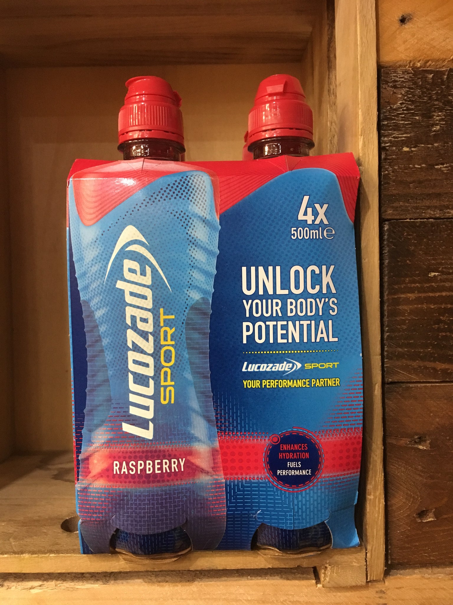 Lucozade Energy Raspberry Ripple Lucozade Sport Raspberry 4x500ml & Low Price Foods Ltd