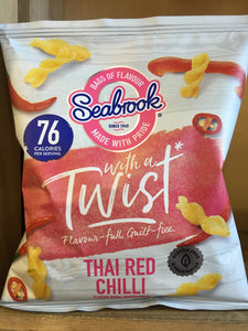 Seabrook Thai Red Chilli Flavour Spiral Popped Snack 20g