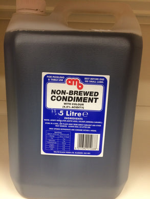 Non-Brewed Condiment for Pickling & Table Use Coloured 5 litre