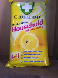 Green Shield Household Food Surface 50x Wipes