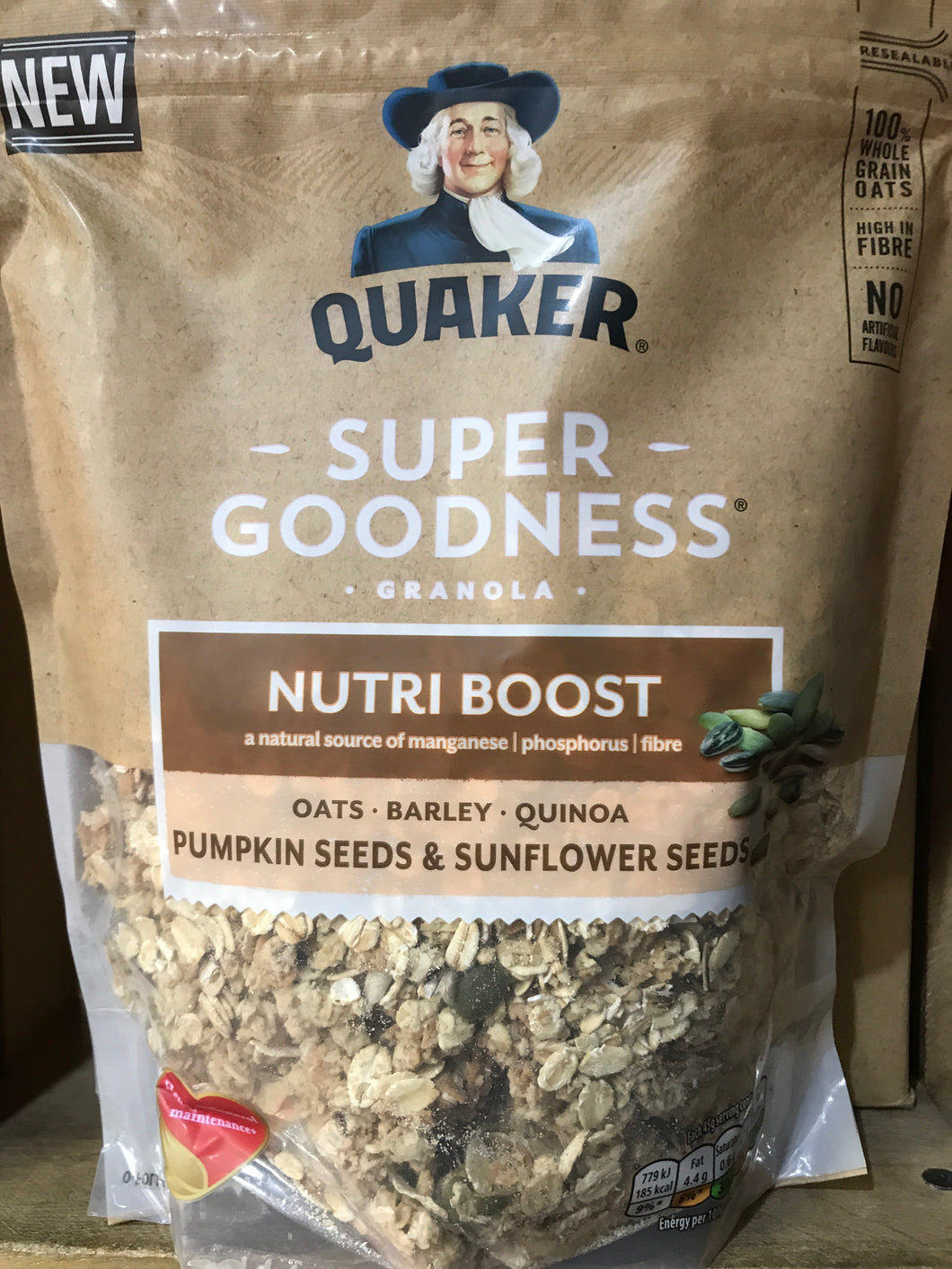 Quaker Super Goodness Granola Pumpkin Seeds & Sunflower Seeds 400g