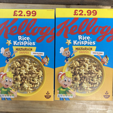 2x Kellogg's Rice Krispies Multi-Grain Shapes (2x350g)