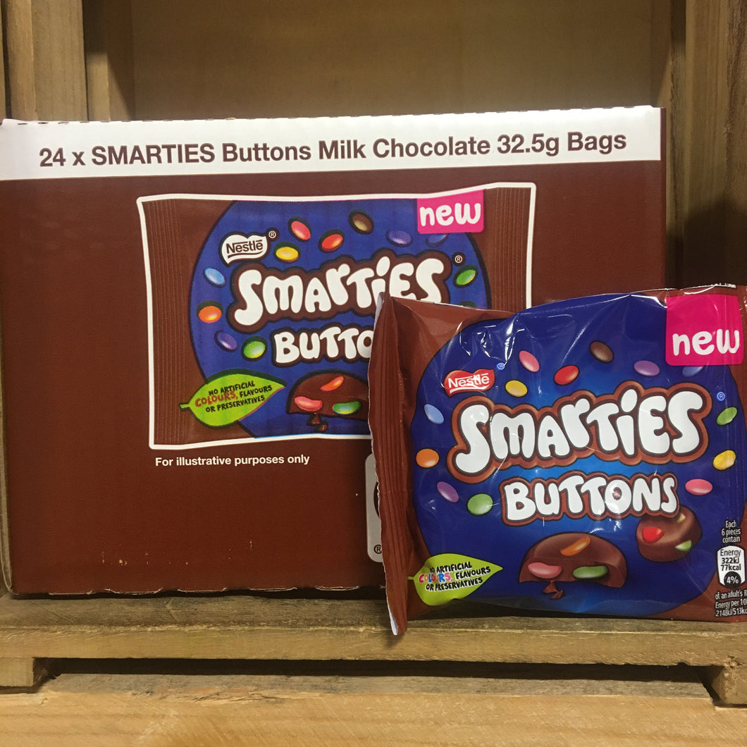 24x Smarties Milk Chocolate Buttons Bags (24x32.5g)
